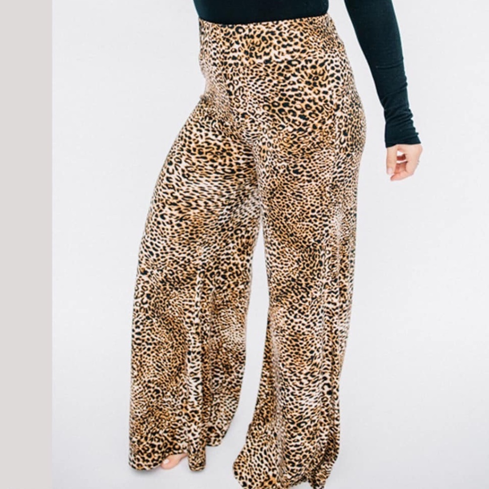 High Waist Animal Print Pants​​​